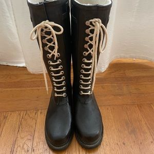 Ilse Jacobsen Hornbaek Tall Lace-up Rainboots